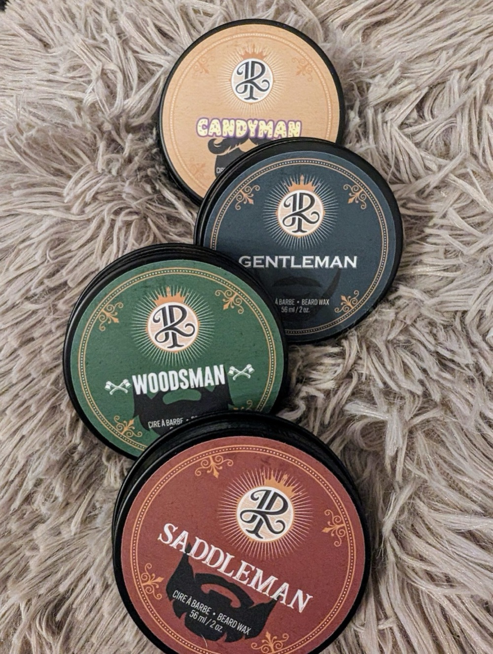 Les quatre cires à barbe Produits JR